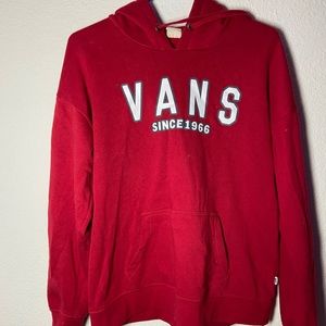 Red vans sweatshirt women’s size M
